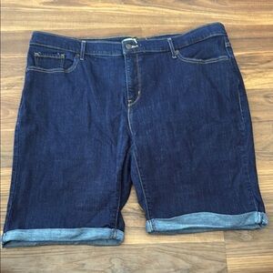 Levi Strauss Dark Blue Denim Shorts